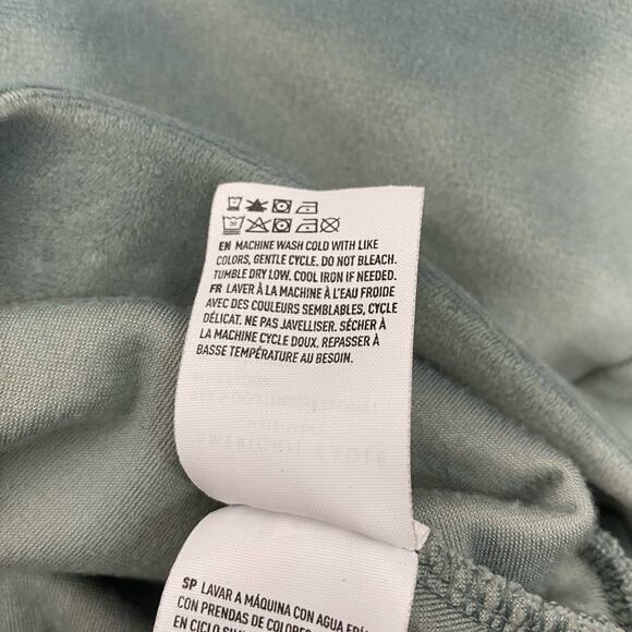 American Eagle Velour Sweatshirt Cozy Ever After Hoodie Teal Green Womens Small - Picture 12 of 13